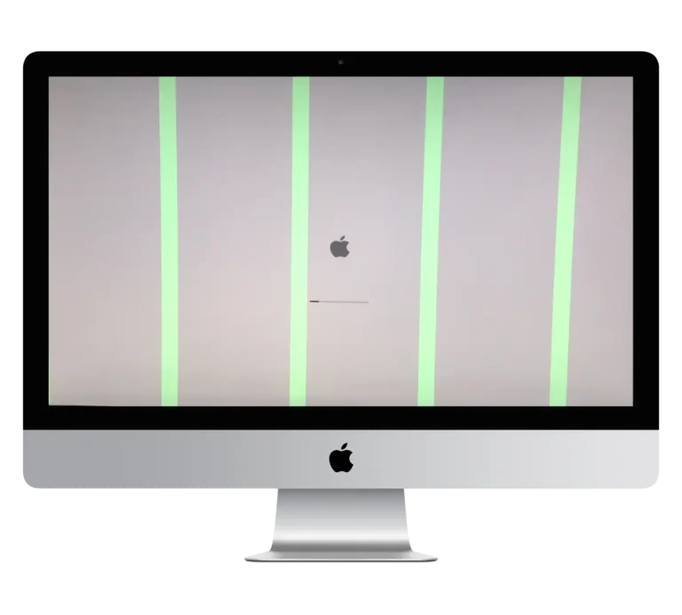 Lineas verticales imac